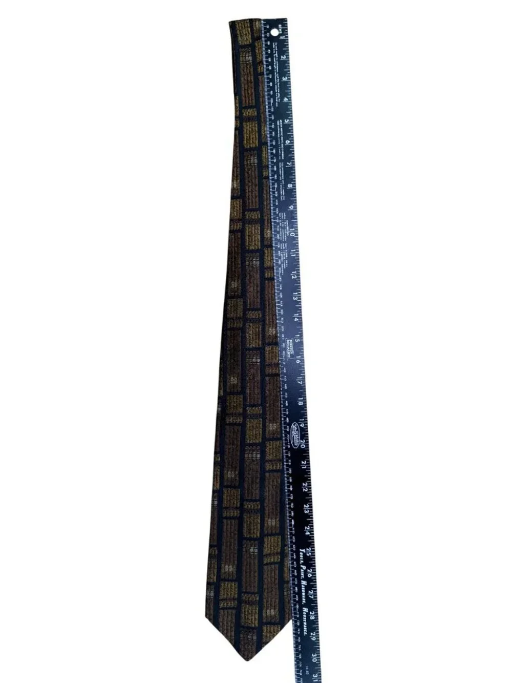 Robert Talbott Mens Multicolor Silk Library Print Tie Handsewn
